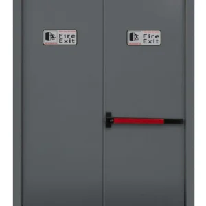 درب ضد حریق دو لنگه با تاییدیه آتش نشانی در رنگ و ابعاد خاص